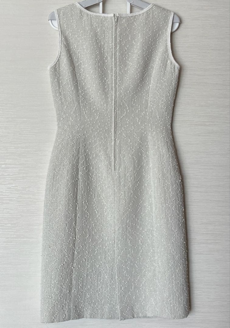 上品Harrodsハロッズ ライトグレー 大人ワンピーススーツ セット