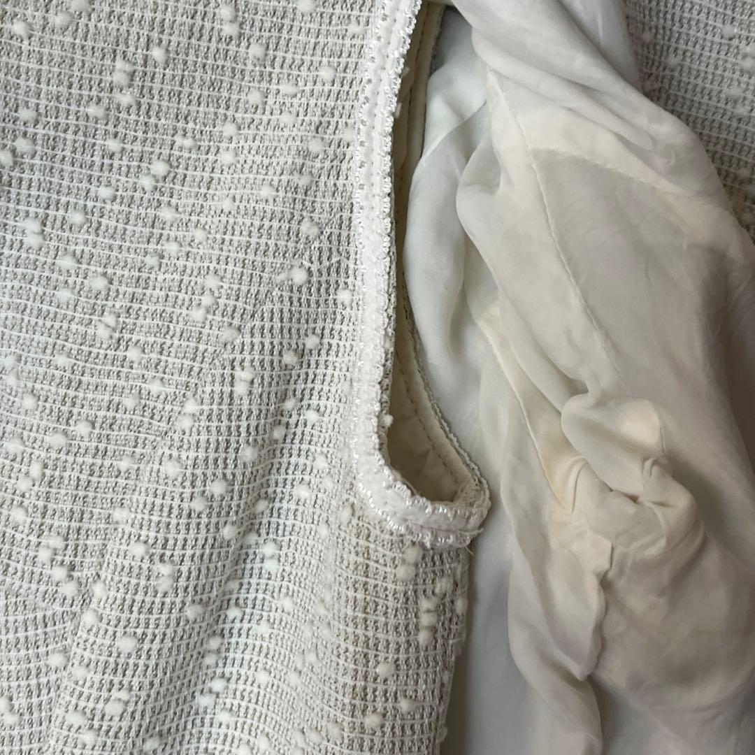 上品Harrodsハロッズ ライトグレー 大人ワンピーススーツ セット