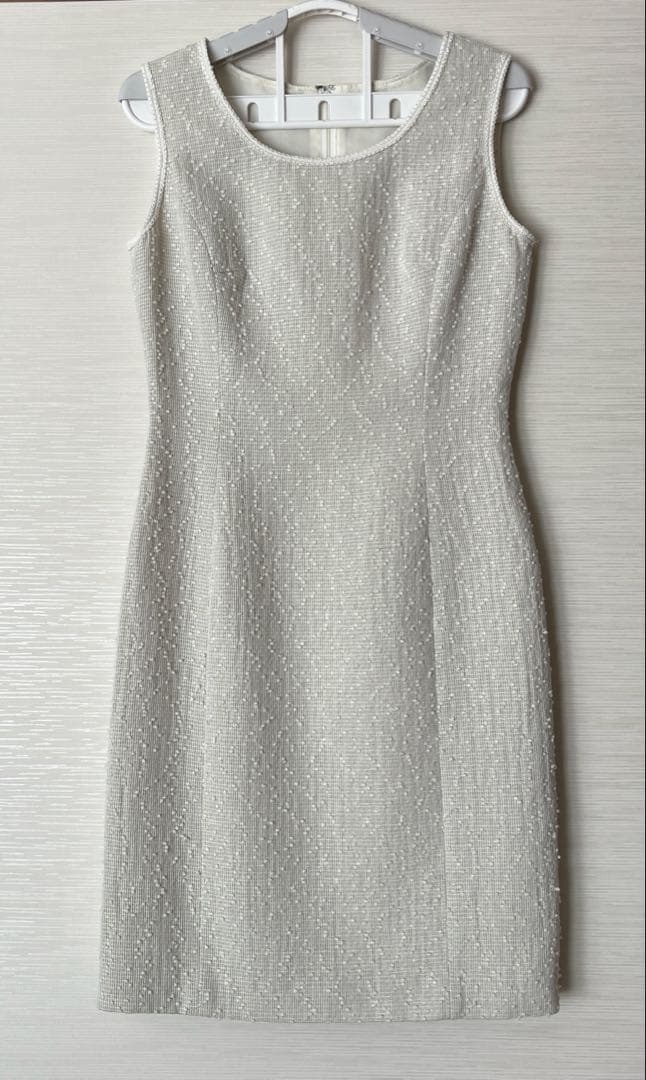 上品Harrodsハロッズ ライトグレー 大人ワンピーススーツ セット