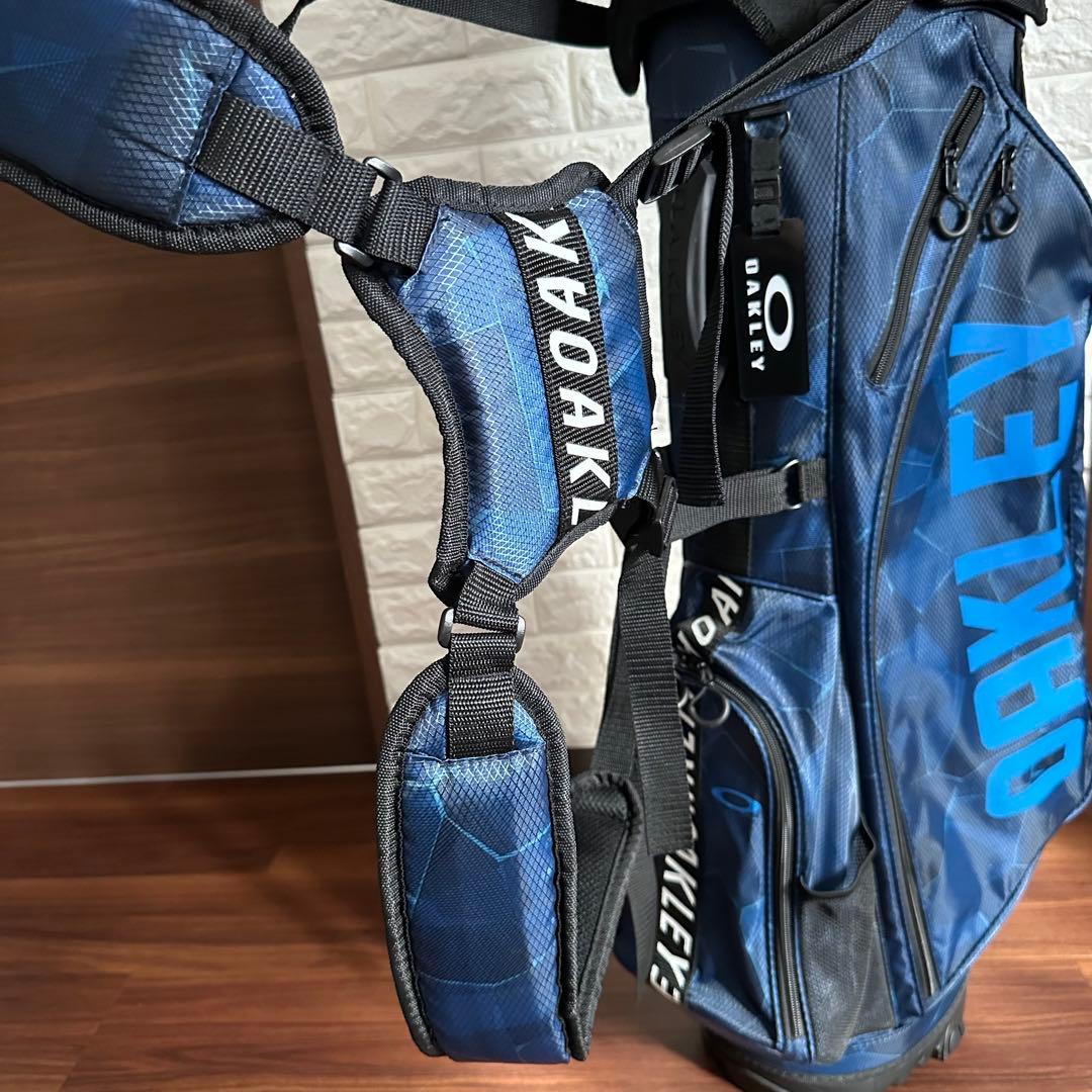 美品 オークリー BGSTAND 12.0 キャディバック ネイビーカモ 9.5