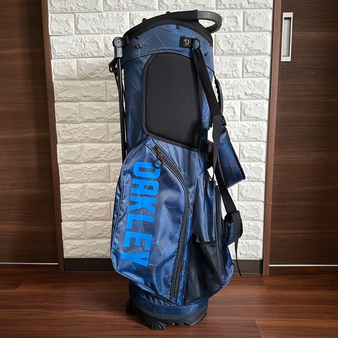 美品 オークリー BGSTAND 12.0 キャディバック ネイビーカモ 9.5