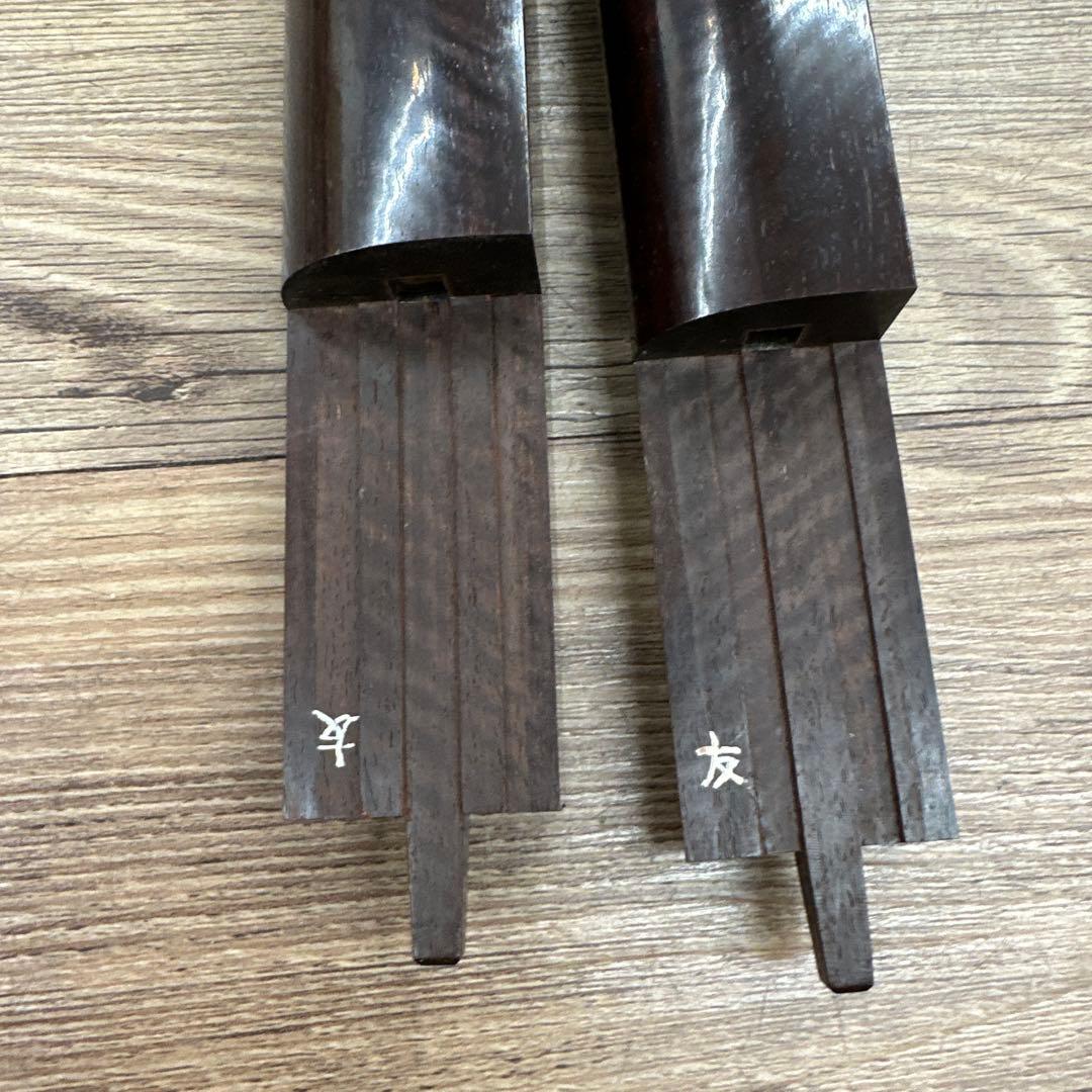 専用　K9刻印　金細子持綾杉　三味線　ケース付　約101㎝　東な7-1218②