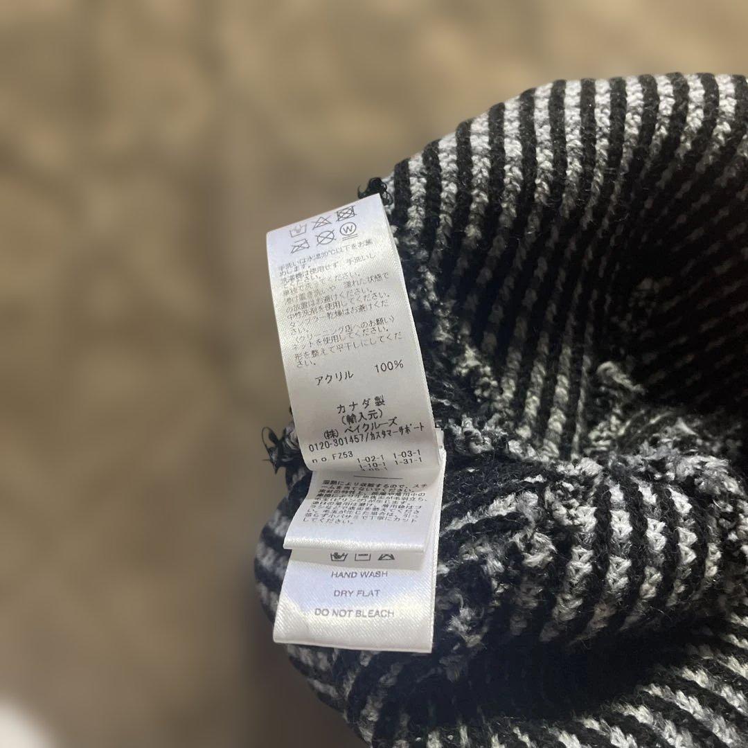 NOAH ニット帽 グレー/ブラック