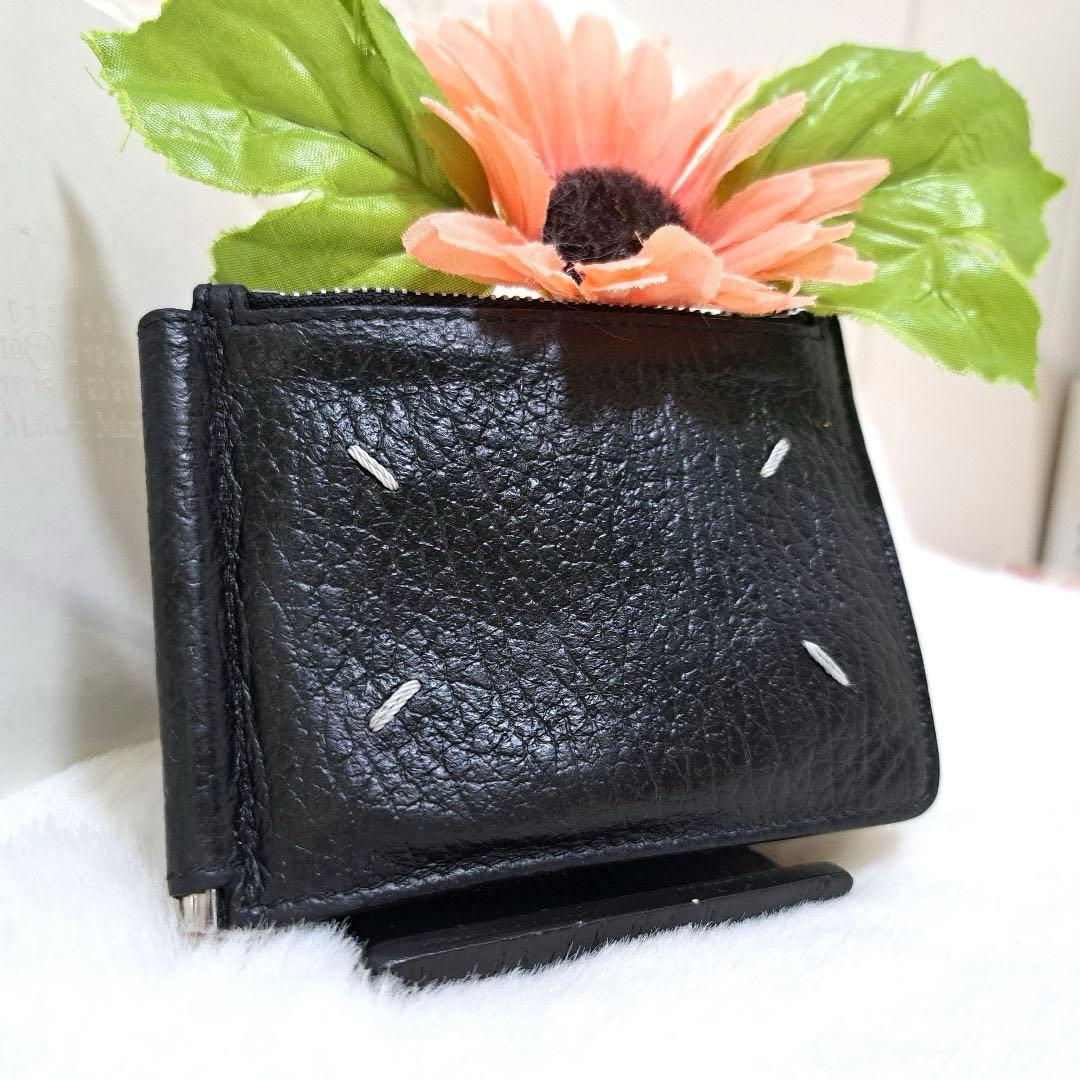 ✨付属品完備✨マルジェラ　マネークリップ　小銭入れ　ケース　ステッチ