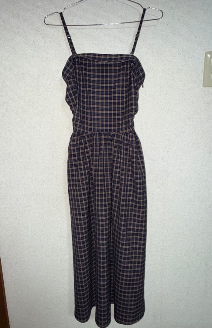 overE チェックフレアワンピース U65