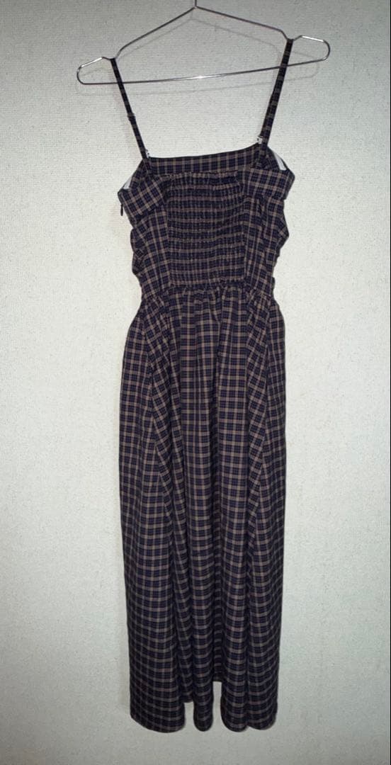 overE チェックフレアワンピース U65