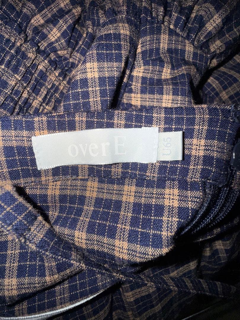 overE チェックフレアワンピース U65