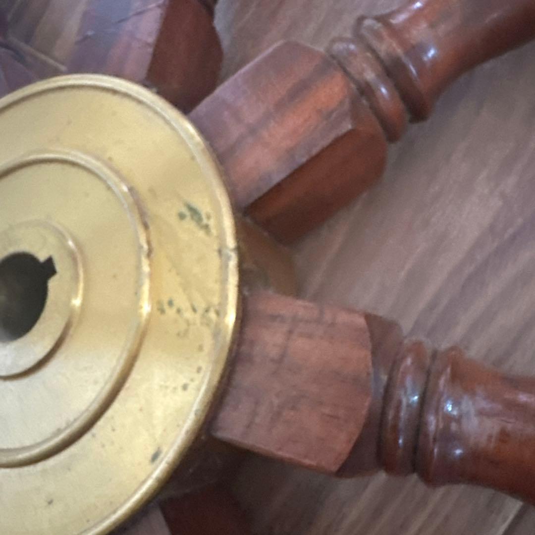 【在庫セール開催中！】木製 舵輪デザイン インテリア　（ 直径約92cm）