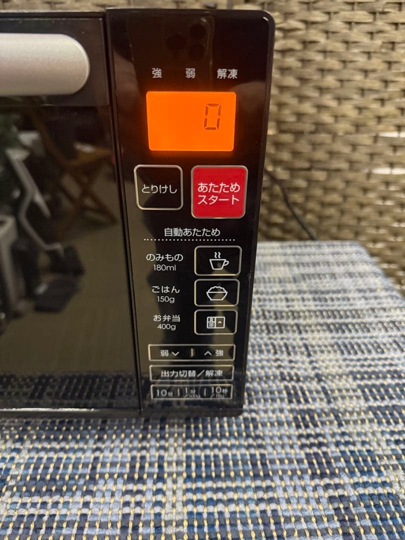 【洗浄消毒作業済】ニトリ　フラットテーブル　電子レンジ　EM-520X _BK