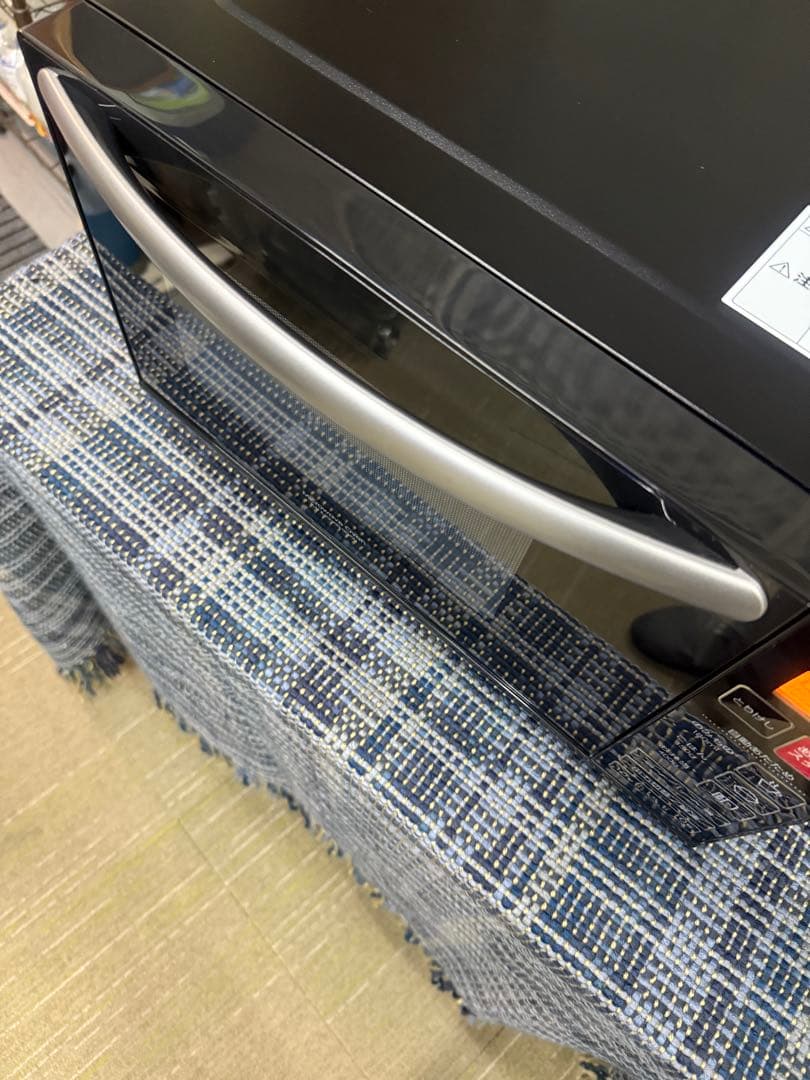 【洗浄消毒作業済】ニトリ　フラットテーブル　電子レンジ　EM-520X _BK