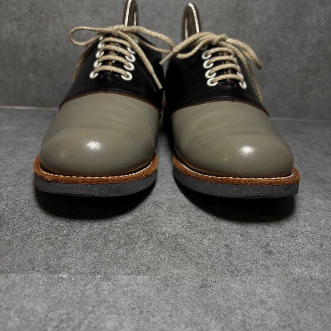 【極美品】REGAL サドルシューズ 2452 グレー 24cm プレーントゥ