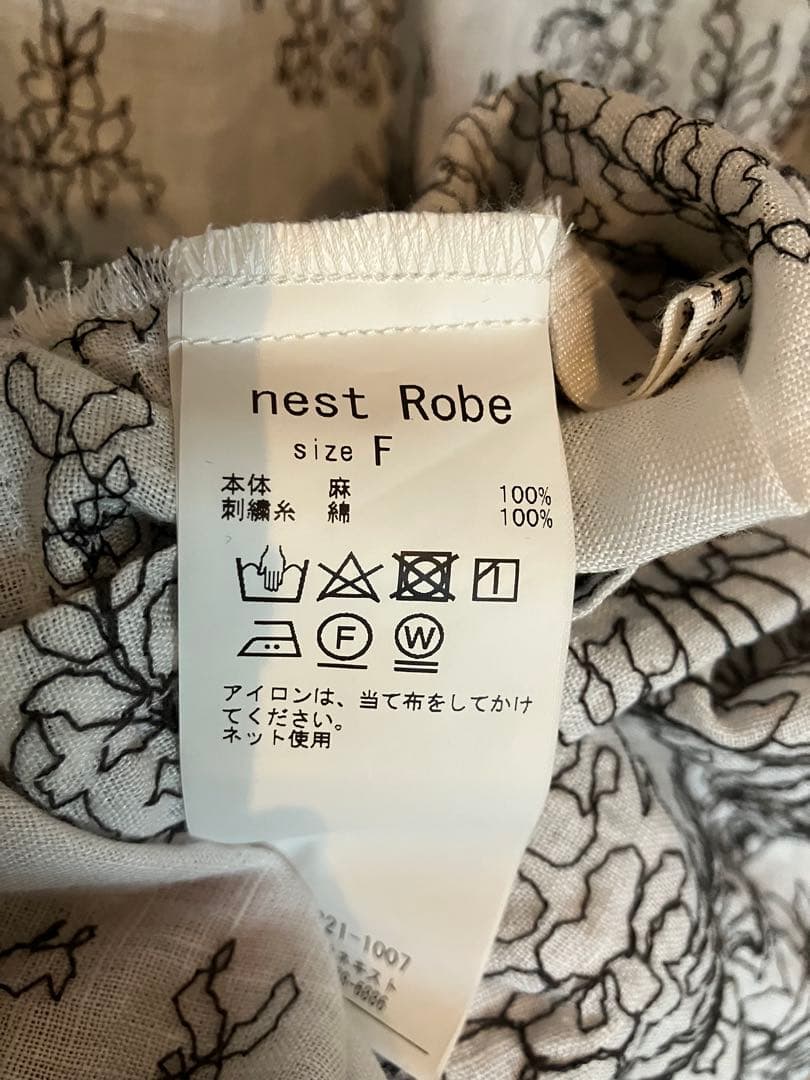 nest Robe エンブロイダリーリネン ワンピース