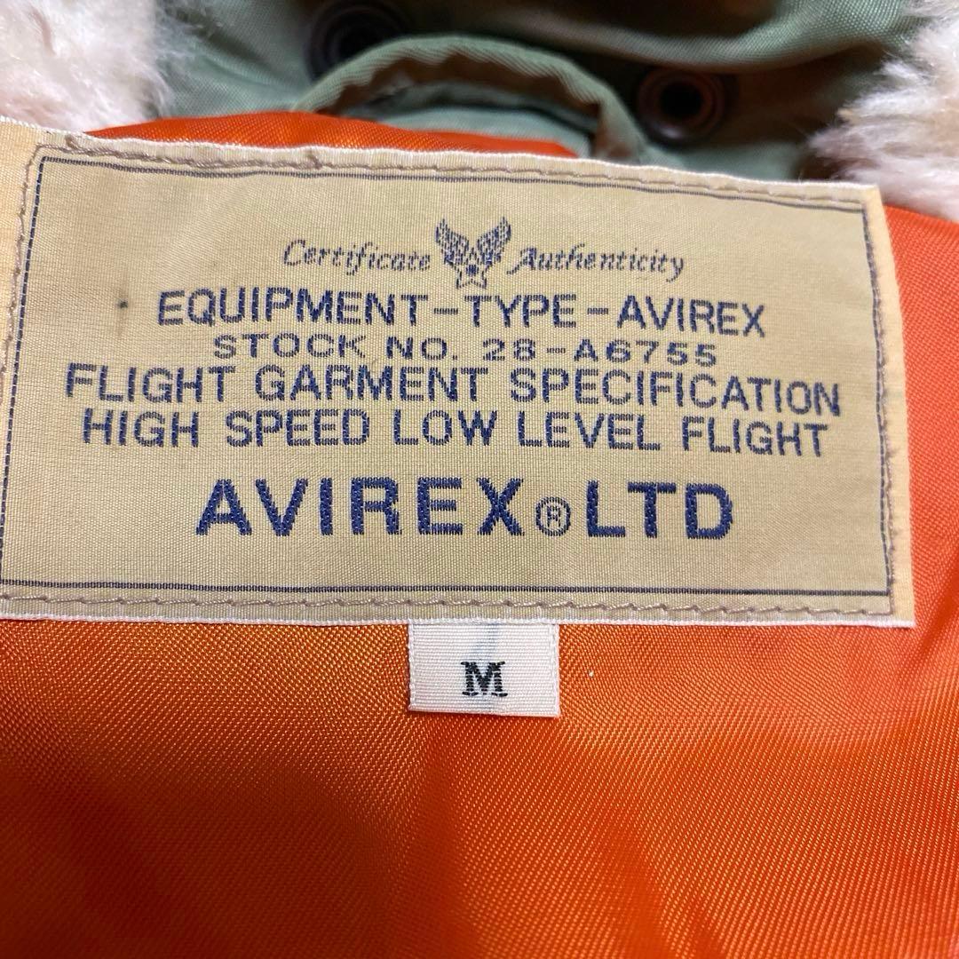 【激レア】AVIREX ダウンベスト　ファーフード　Mサイズ