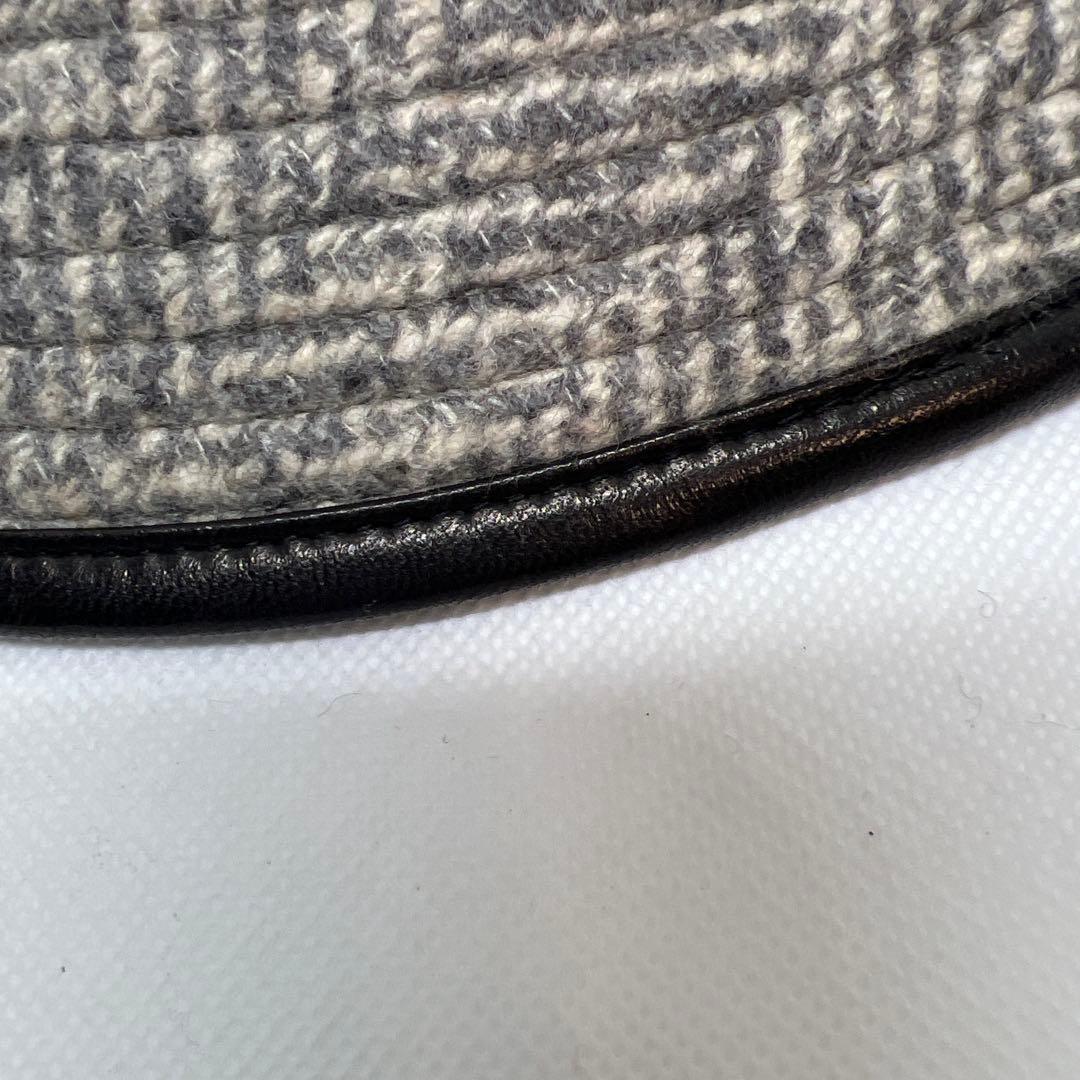 ★エルメス カシミヤ100% バケットハット グレー 美品ウィメンズ