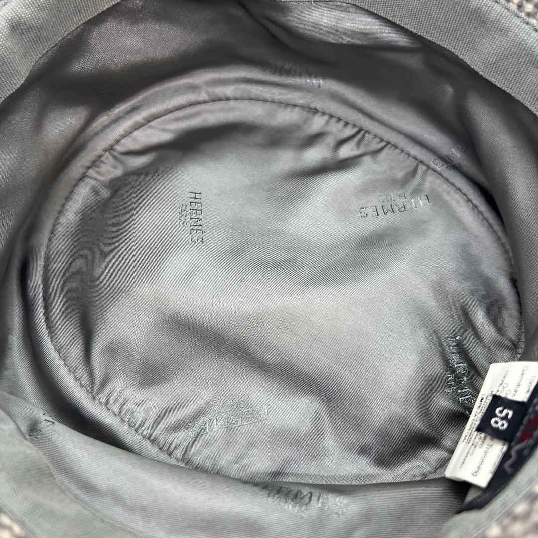 ★エルメス カシミヤ100% バケットハット グレー 美品ウィメンズ