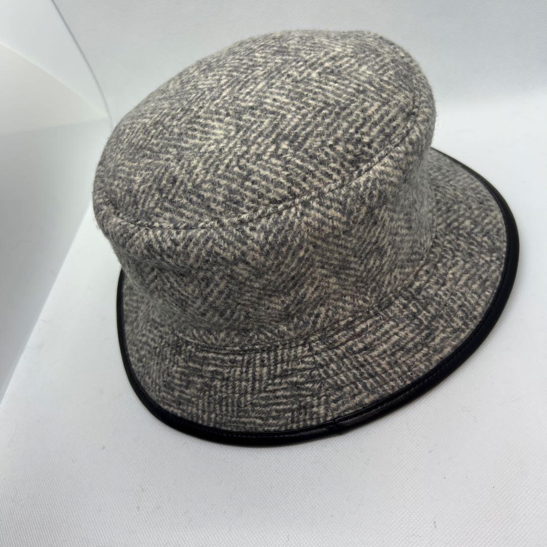 ★エルメス カシミヤ100% バケットハット グレー 美品ウィメンズ