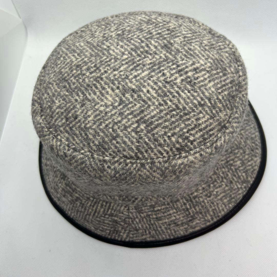 ★エルメス カシミヤ100% バケットハット グレー 美品ウィメンズ