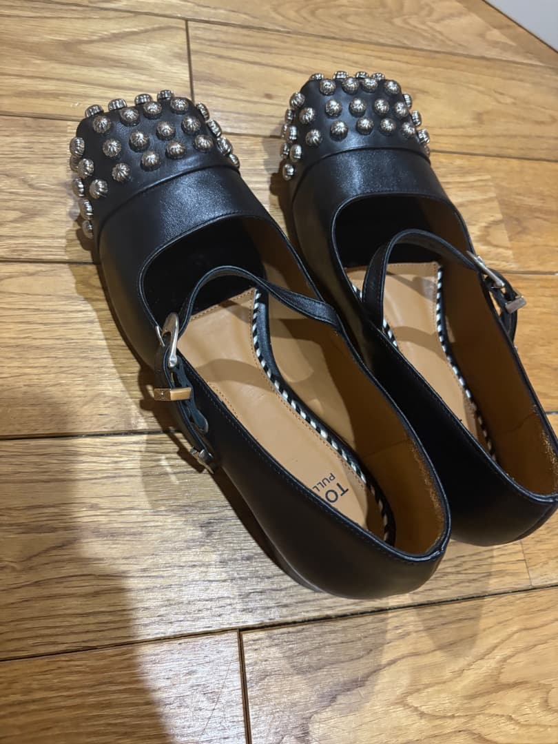 TOGA PULLA トーガ プルラ スタッズ バレエ シューズ 37.5