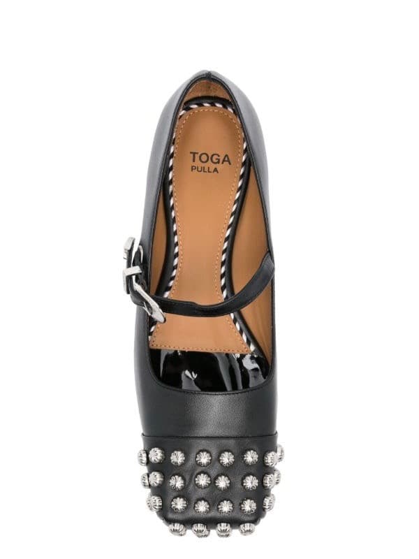 TOGA PULLA トーガ プルラ スタッズ バレエ シューズ 37.5