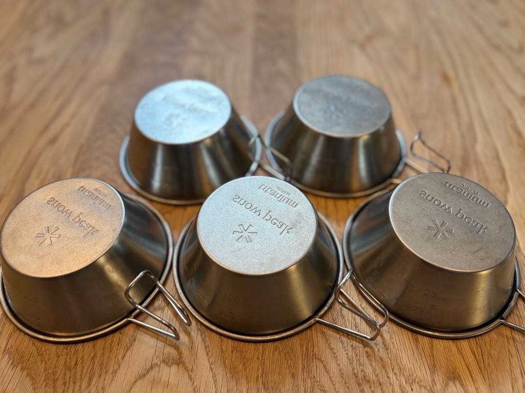 スノーピーク チタンシェラカップ 5個セット