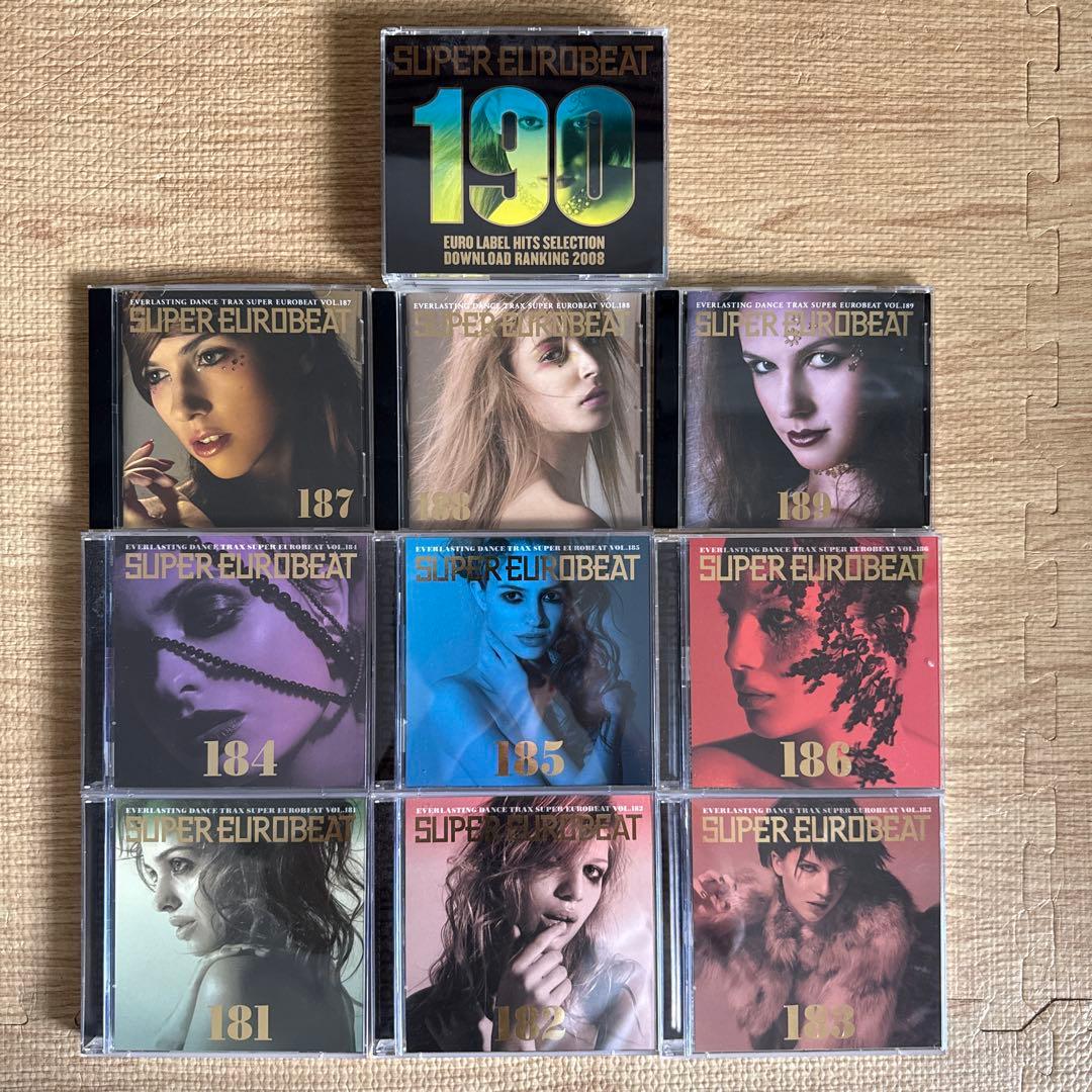 【帯付き】スーパーユーロビート VOL.181〜190セット