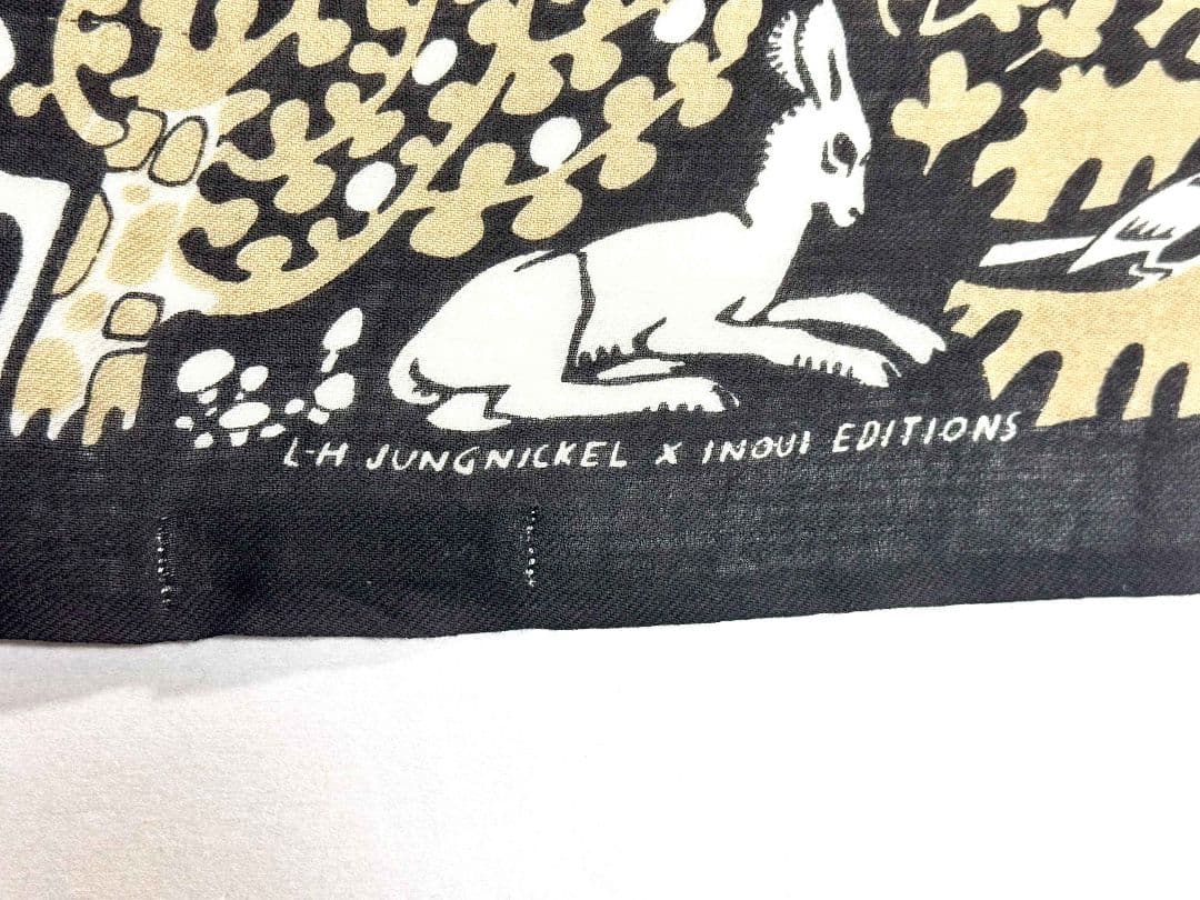 新品INOUI EDITIONS プリント 動物柄マフラー定価2.2万円