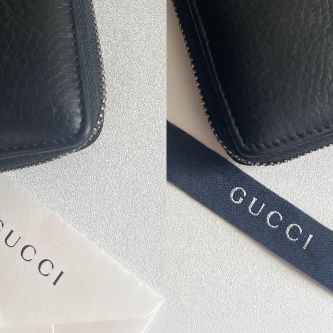 16 美品 GUCCI グッチ SOHO 長財布 ラウンドファスナー