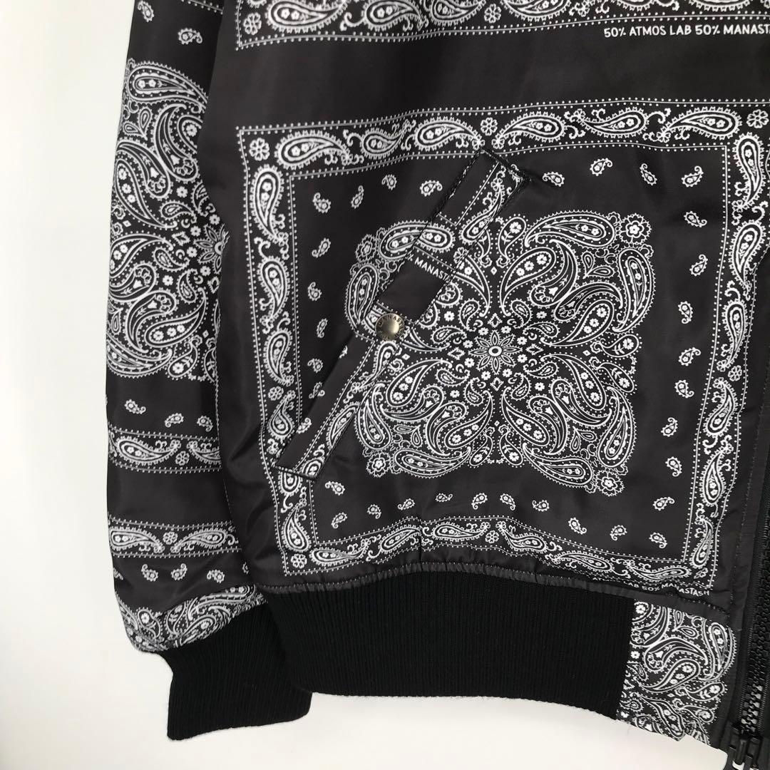 【未使用】マナスタッシュ×アトモス　MA-1　ペイズリー　バンダナ