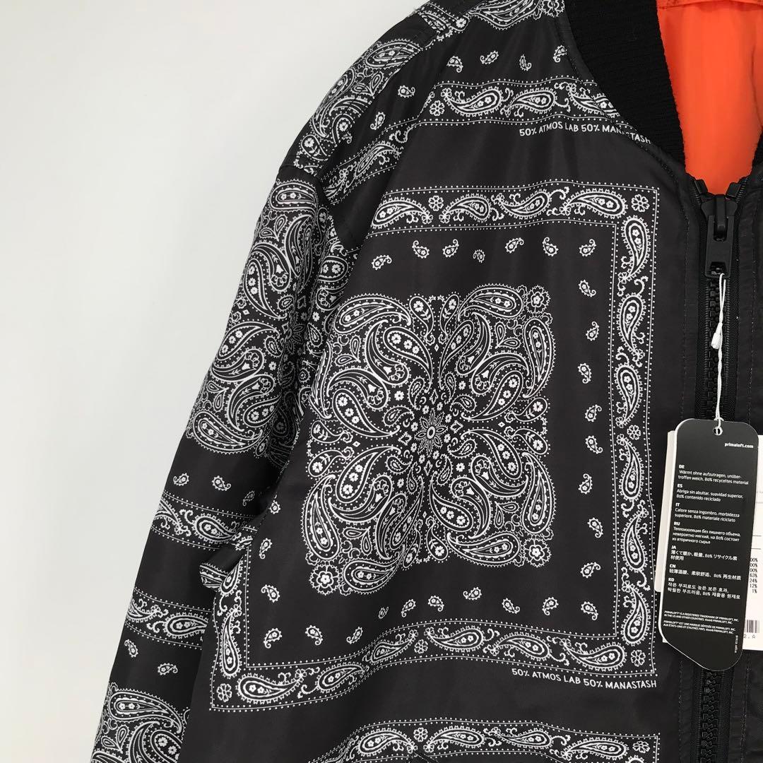 【未使用】マナスタッシュ×アトモス　MA-1　ペイズリー　バンダナ