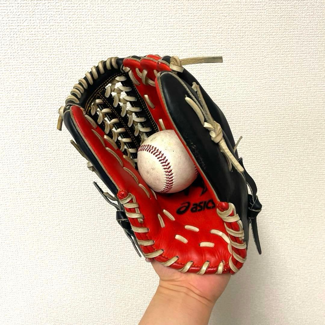290 アシックス 型抜群 即戦力 軟式 内野手用グローブ