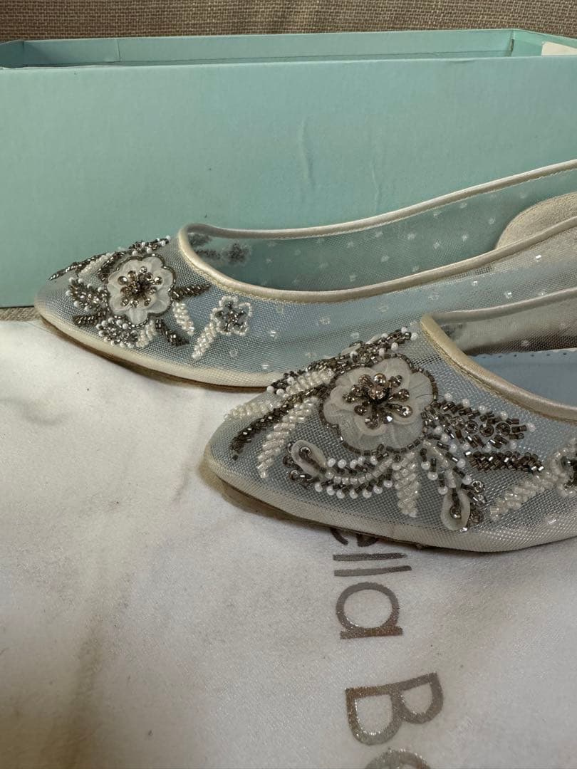 【rrr】Bella Belle ビーズ装飾 フラットシューズ