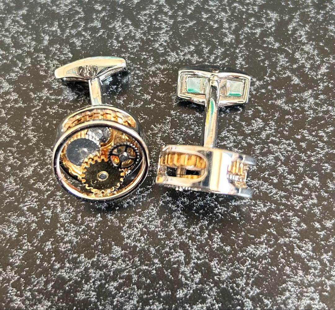 タテオシアン　ラウンドギアカフス　カフリンクス　おまけ付き