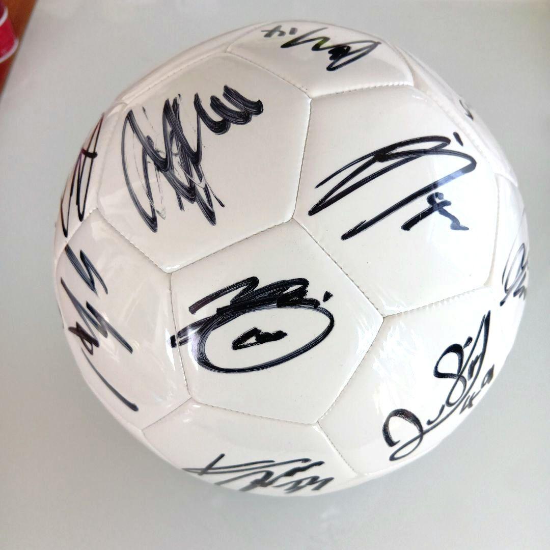 松本山雅 2025年複数選手直筆サイン入りボール 5号球