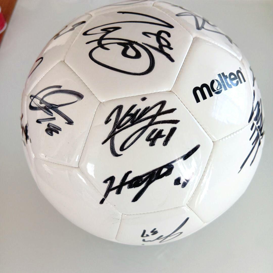 松本山雅 2025年複数選手直筆サイン入りボール 5号球