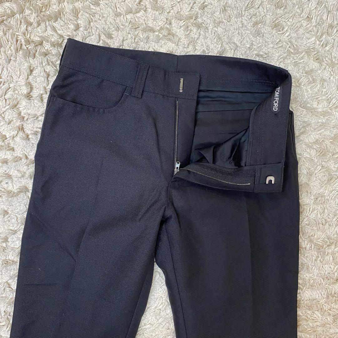 トムフォード 747H42 ストレートパンツ ブラック　50