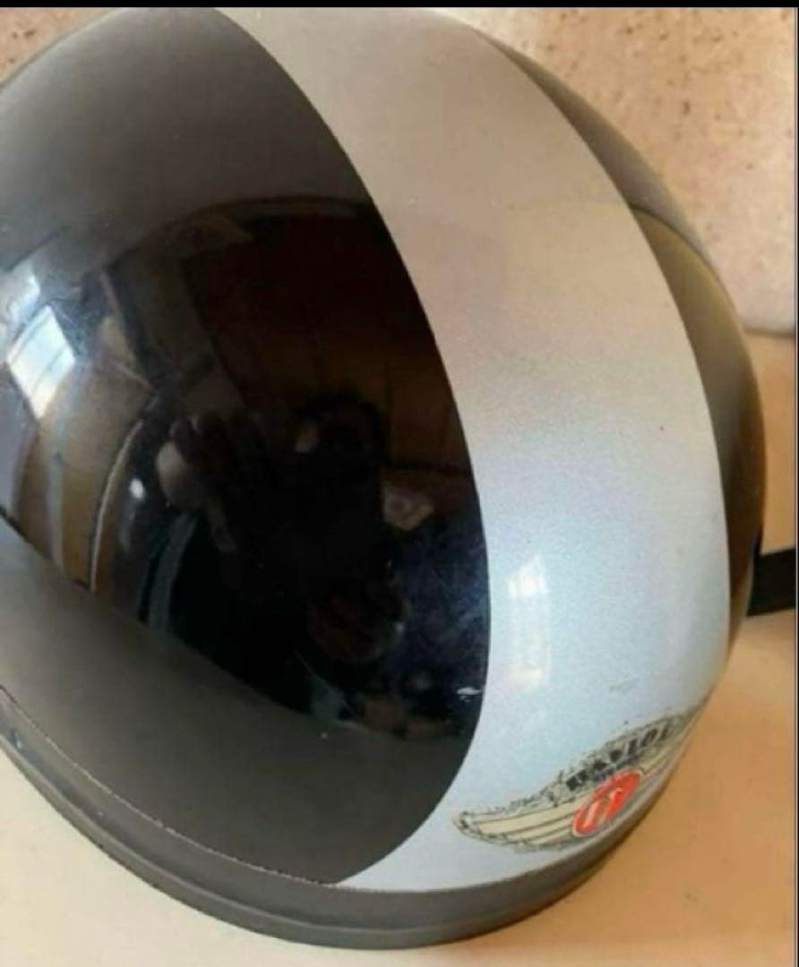 DAVIDAビンテージヘルメット 観賞用 ゴーグル付き