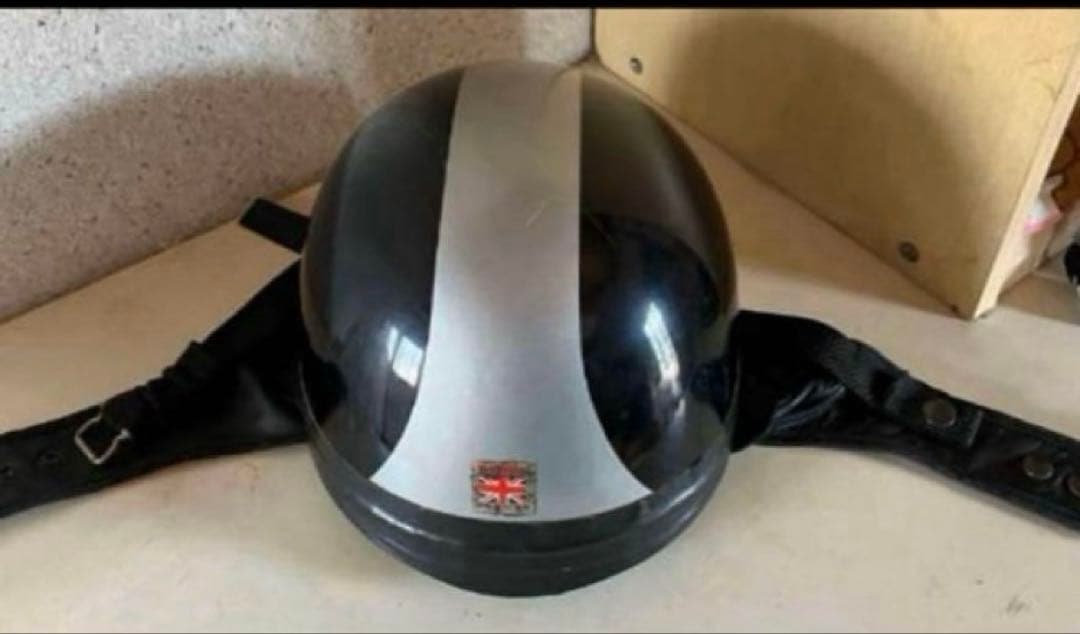 DAVIDAビンテージヘルメット 観賞用 ゴーグル付き