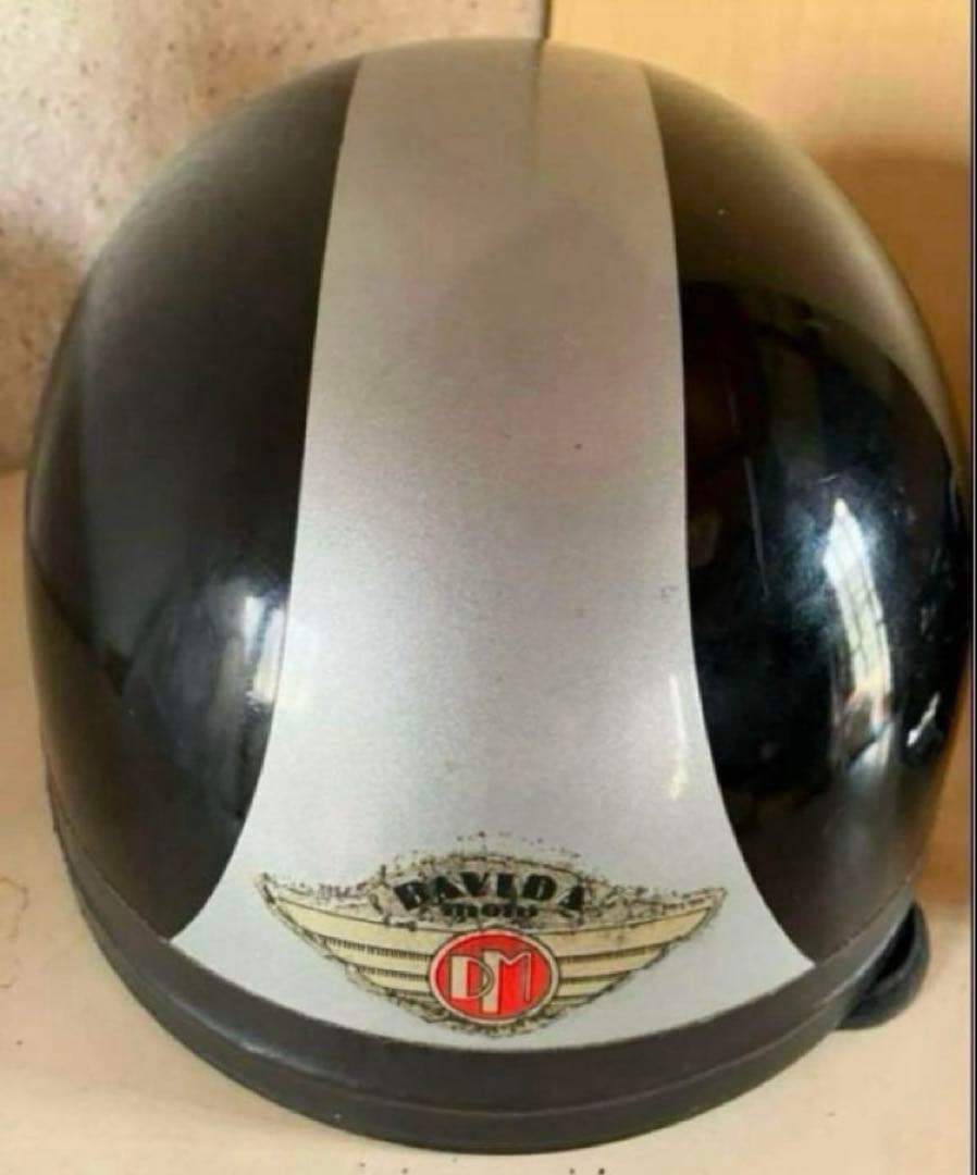 DAVIDAビンテージヘルメット 観賞用 ゴーグル付き