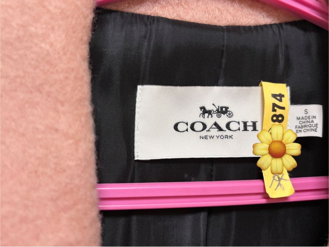 coachのラグラン袖コート