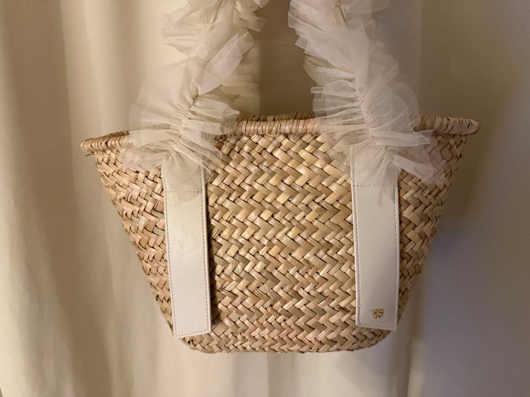 snidel チュールカゴバッグ