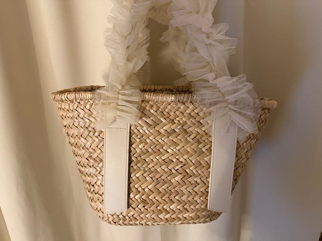 snidel チュールカゴバッグ