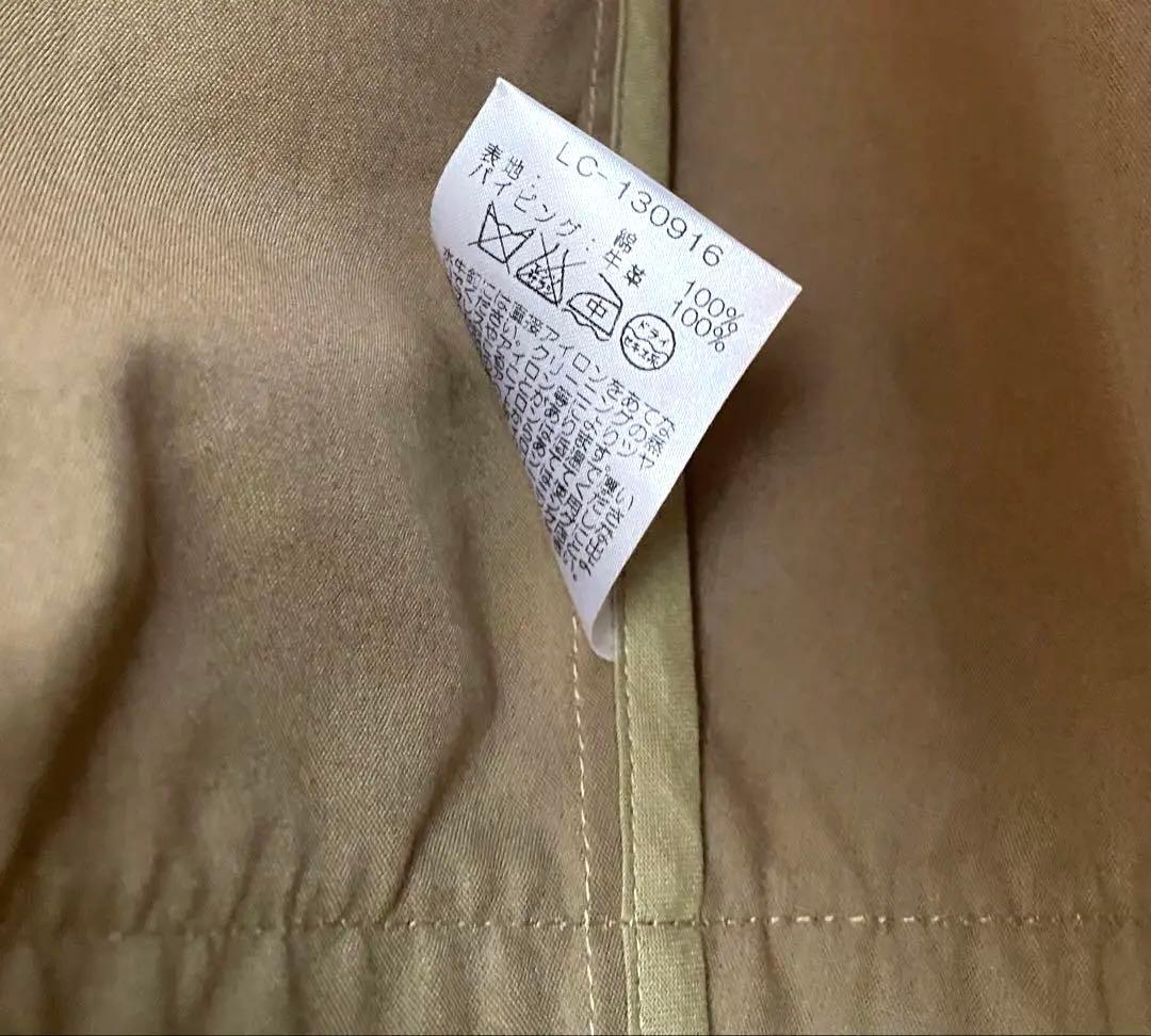 【未使用】Lisette ベージュ トレンチコート＊茶レザーのパイピング