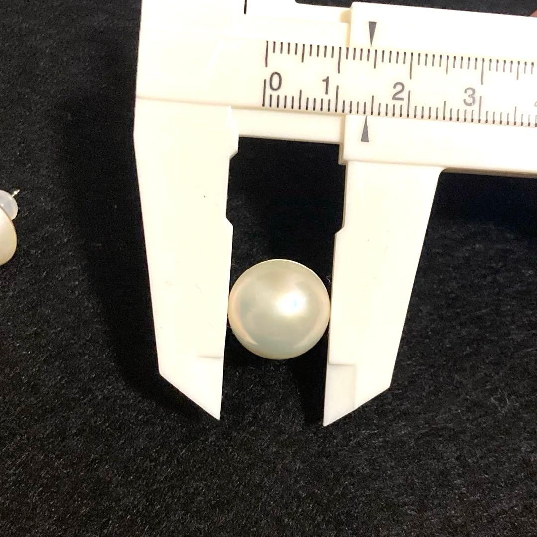K14WG マベパール　ピアス（両耳セット）直径14mm 美品