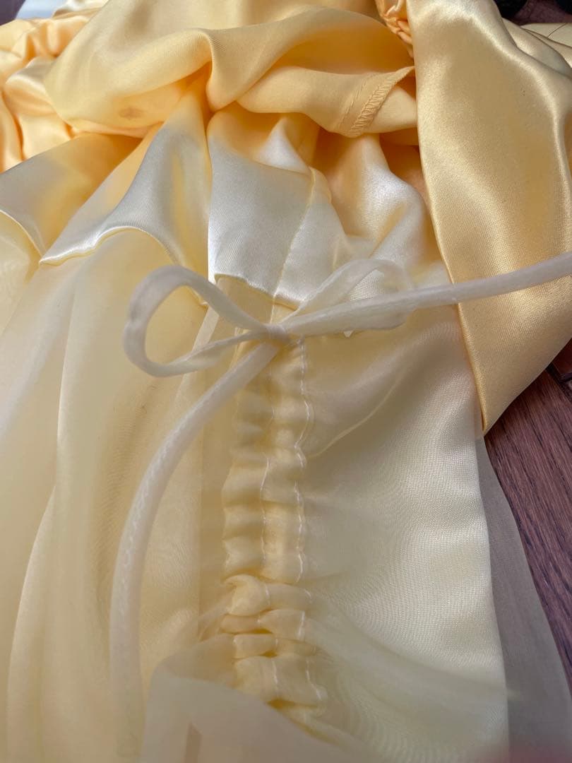 moonさま専用ビビディ ベルドレス 100〜110cm パニエ手袋＋白ケープ