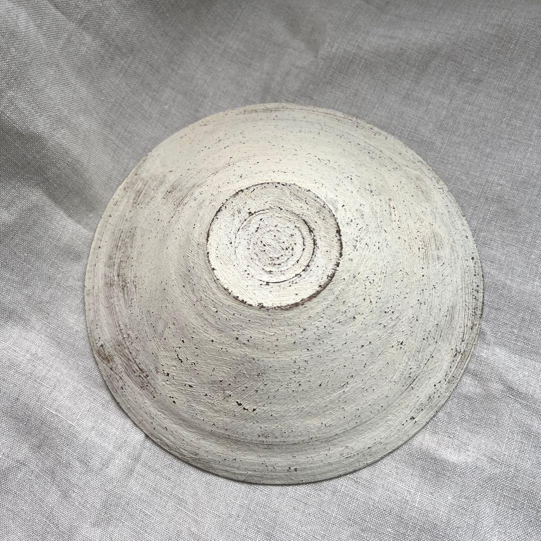 二階堂明弘さん　焼き締め白　平皿