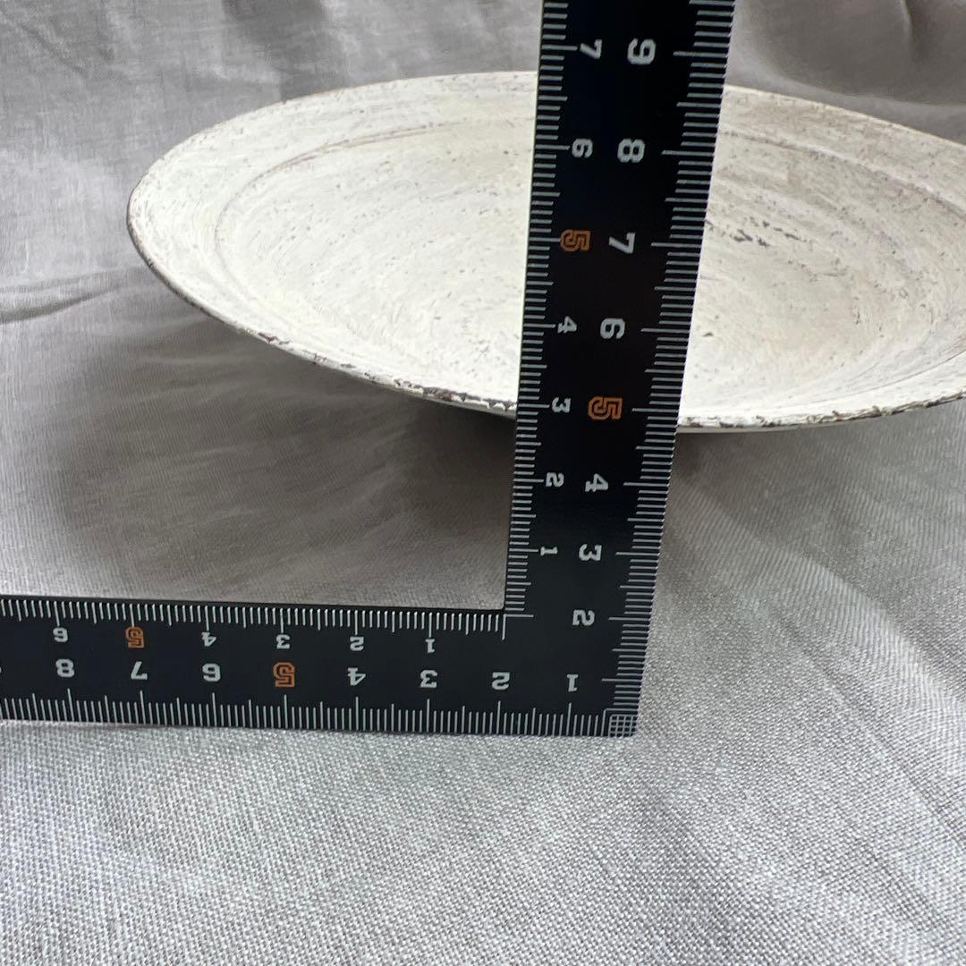 二階堂明弘さん　焼き締め白　平皿