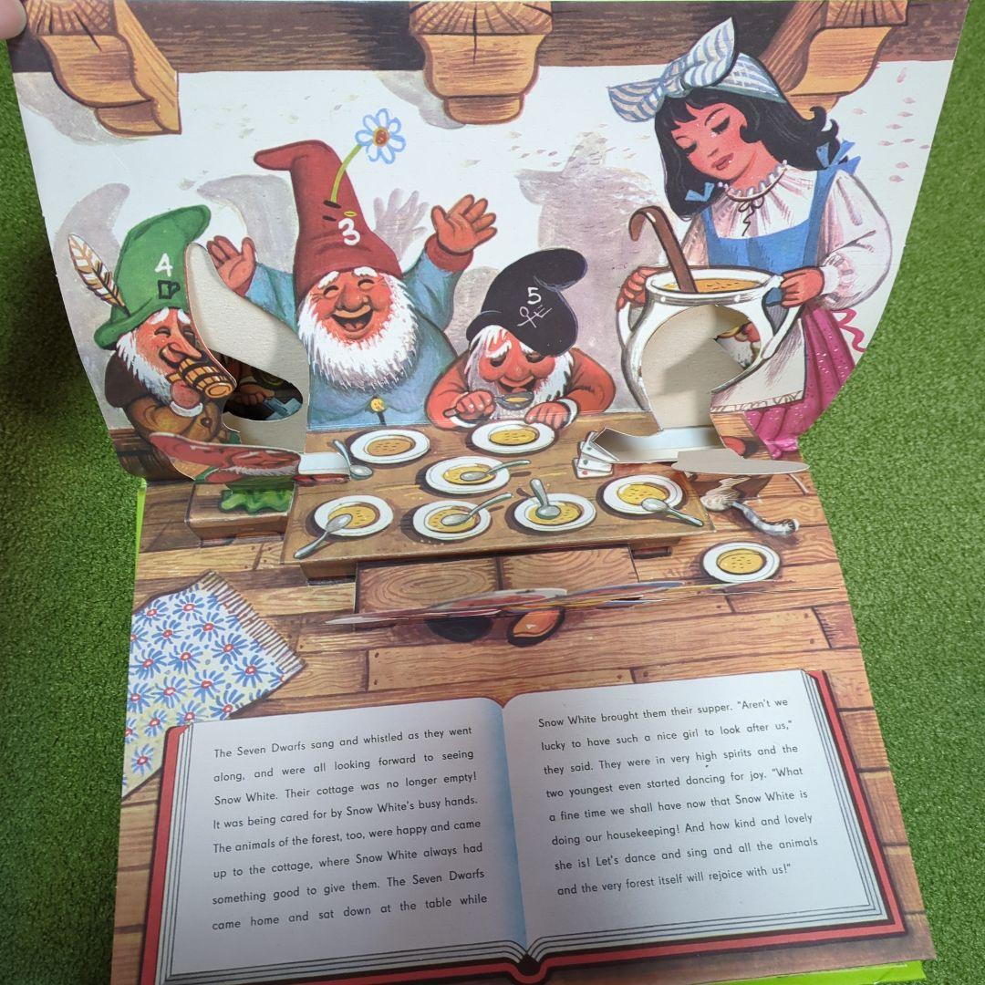 チェコの仕掛けヴィンテージ絵本　白雪姫