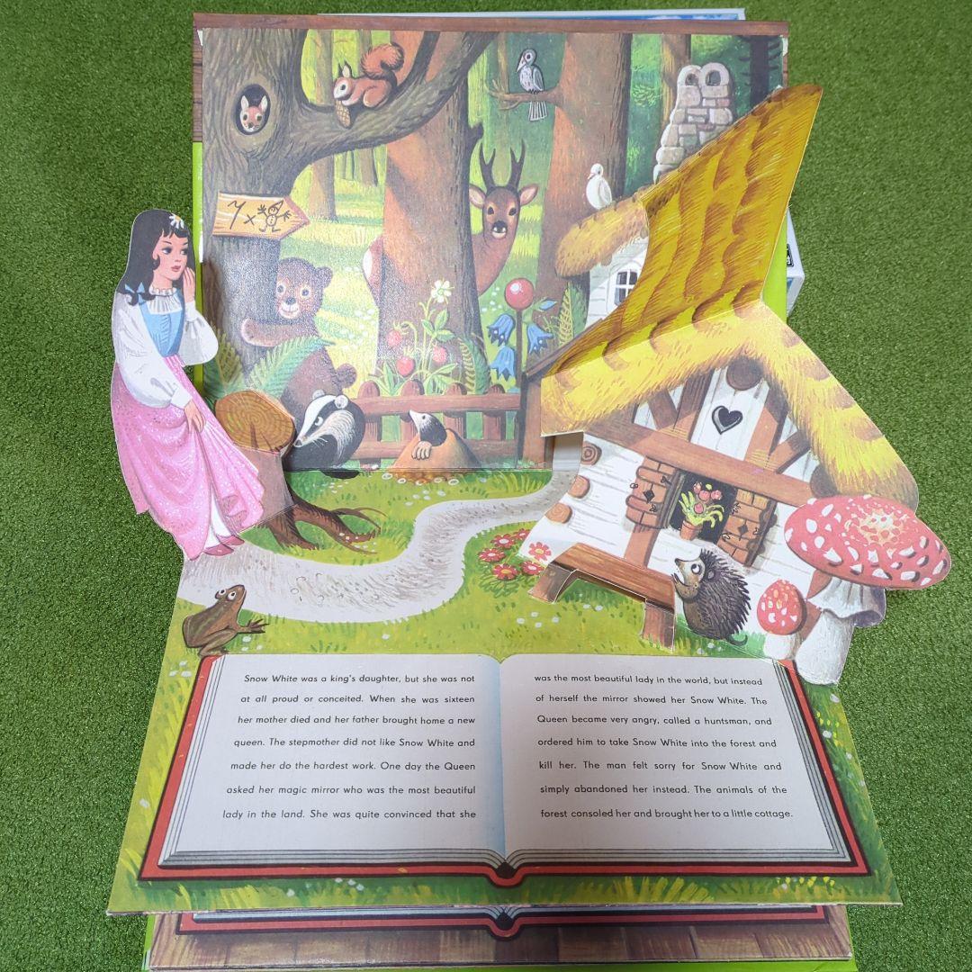 チェコの仕掛けヴィンテージ絵本　白雪姫