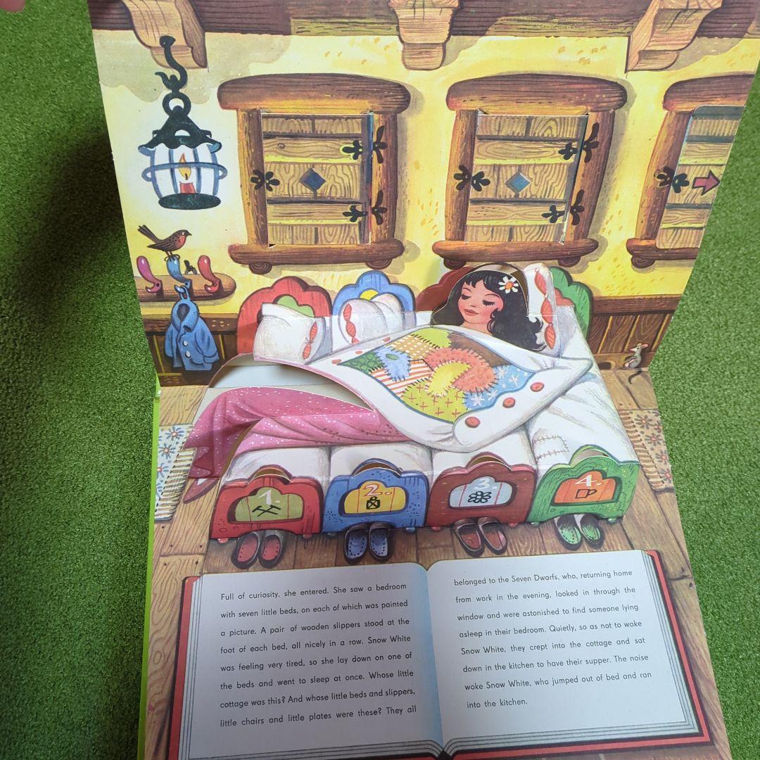 チェコの仕掛けヴィンテージ絵本　白雪姫