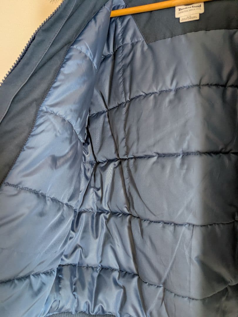 Timberland フライトジャケット コットン パーカー ネイビー 厚手 L